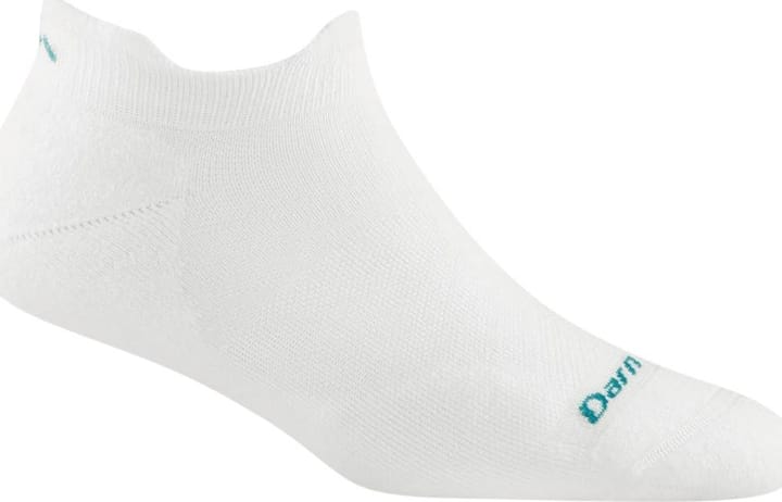 Darn Tough Women's Run No Show Tab Ultra-Lightweight White Darn Tough
