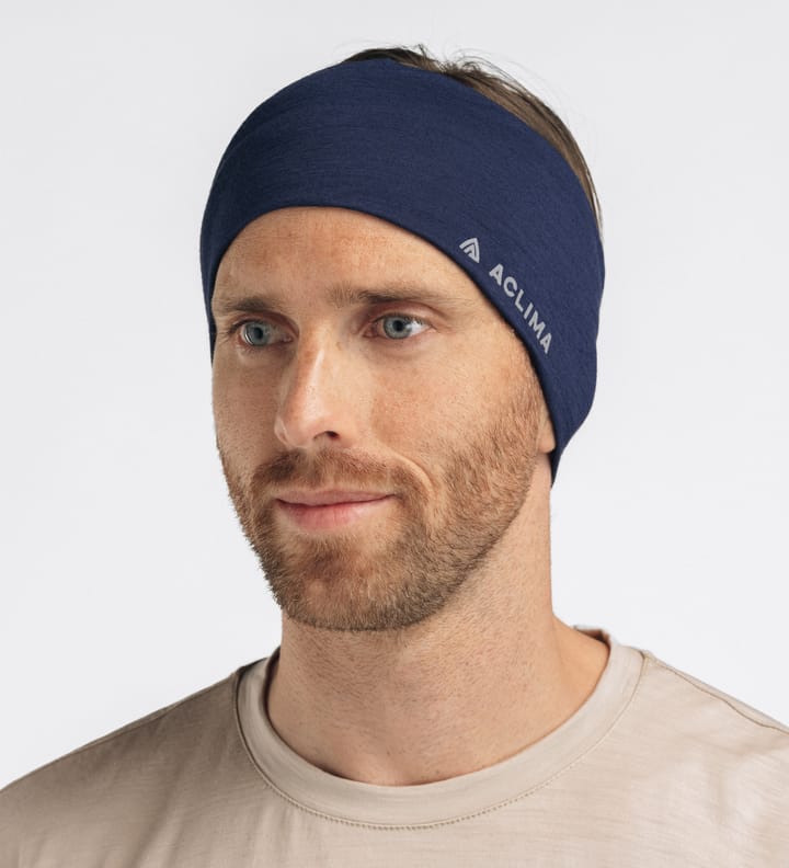 Aclima LightWool Headband Navy Blazer Aclima