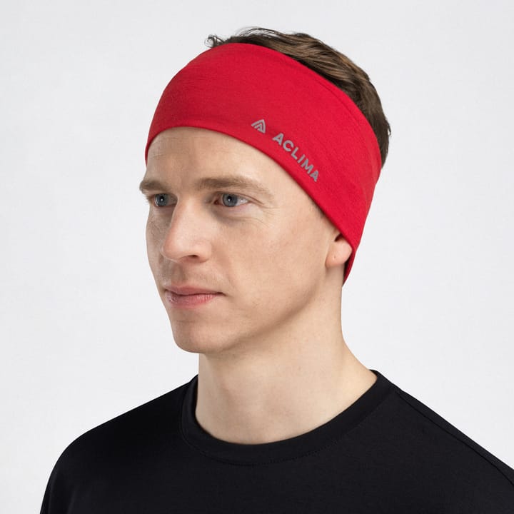 Aclima LightWool Headband Barbados Cherry Aclima