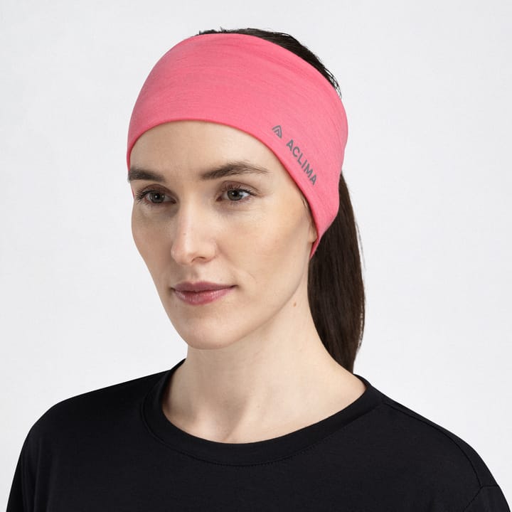 Aclima LightWool Headband Sun Kissed Coral Aclima