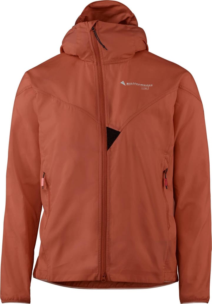 Klättermusen Women's Eitre Zip Hood Jacket Stone Red Klättermusen