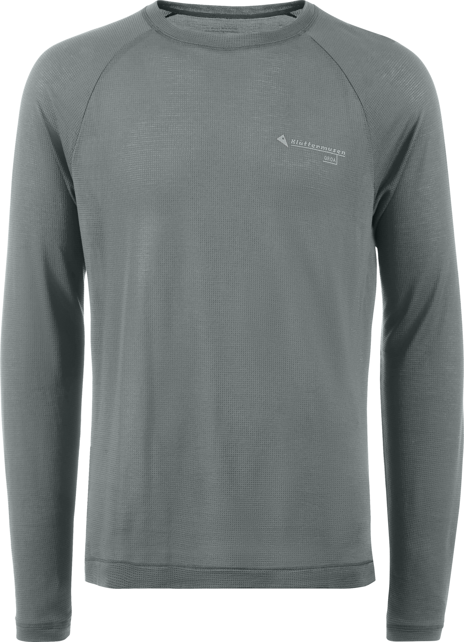 Klättermusen Men's Groa Longsleeve Tee Teal Grey
