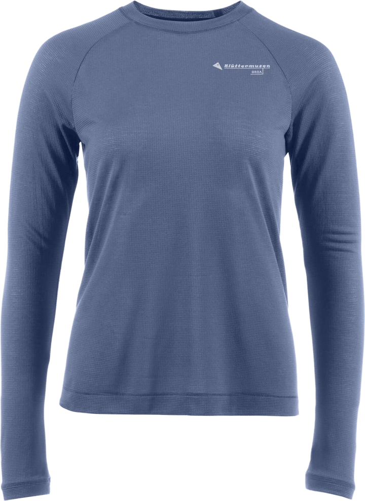 Klättermusen Women's Groa Longsleeve Tee Fog Blue Klättermusen
