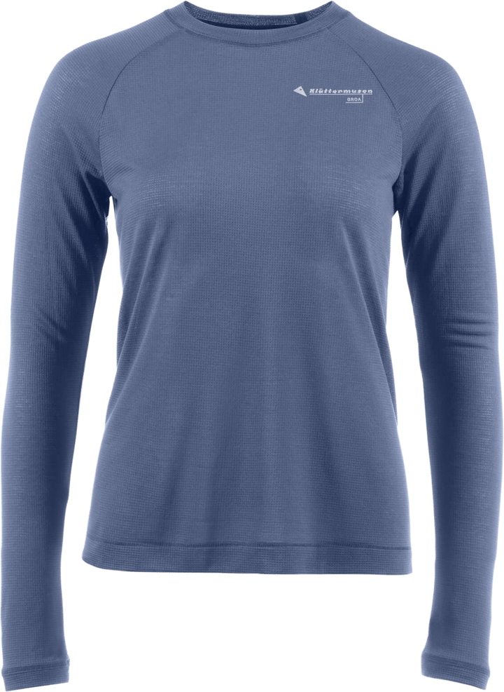 Klättermusen Women's Groa Longsleeve Tee Fog Blue Klättermusen
