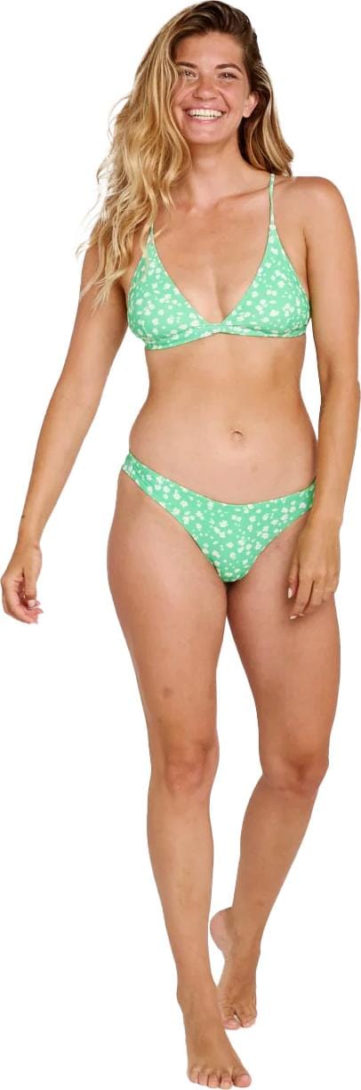 Rip Curl Women's Surf Side Cross Back Triangle Bikini Top Light Green Rip Curl