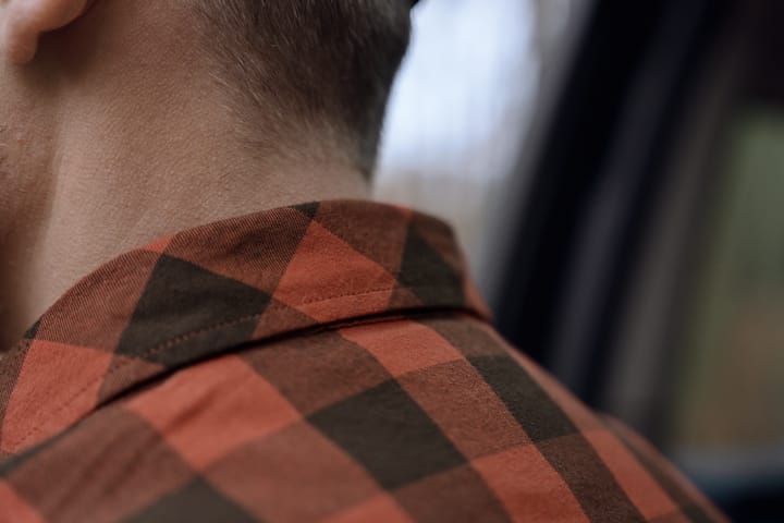 Härkila Men's Härkila Scandinavian Longsleeve Shirt Autumn Orange Check Härkila