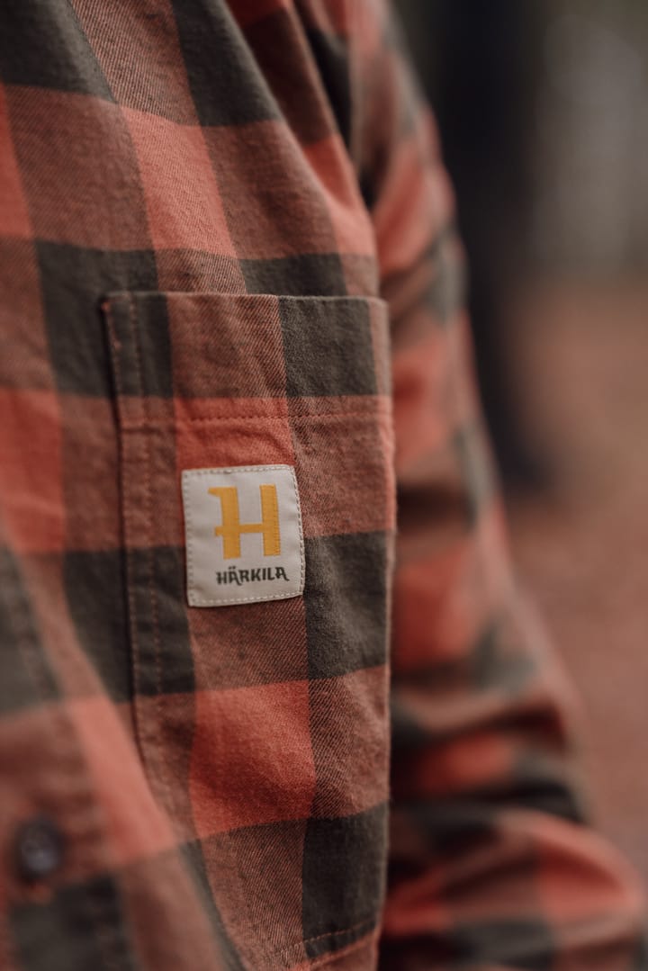 Härkila Men's Härkila Scandinavian Longsleeve Shirt Autumn Orange Check Härkila