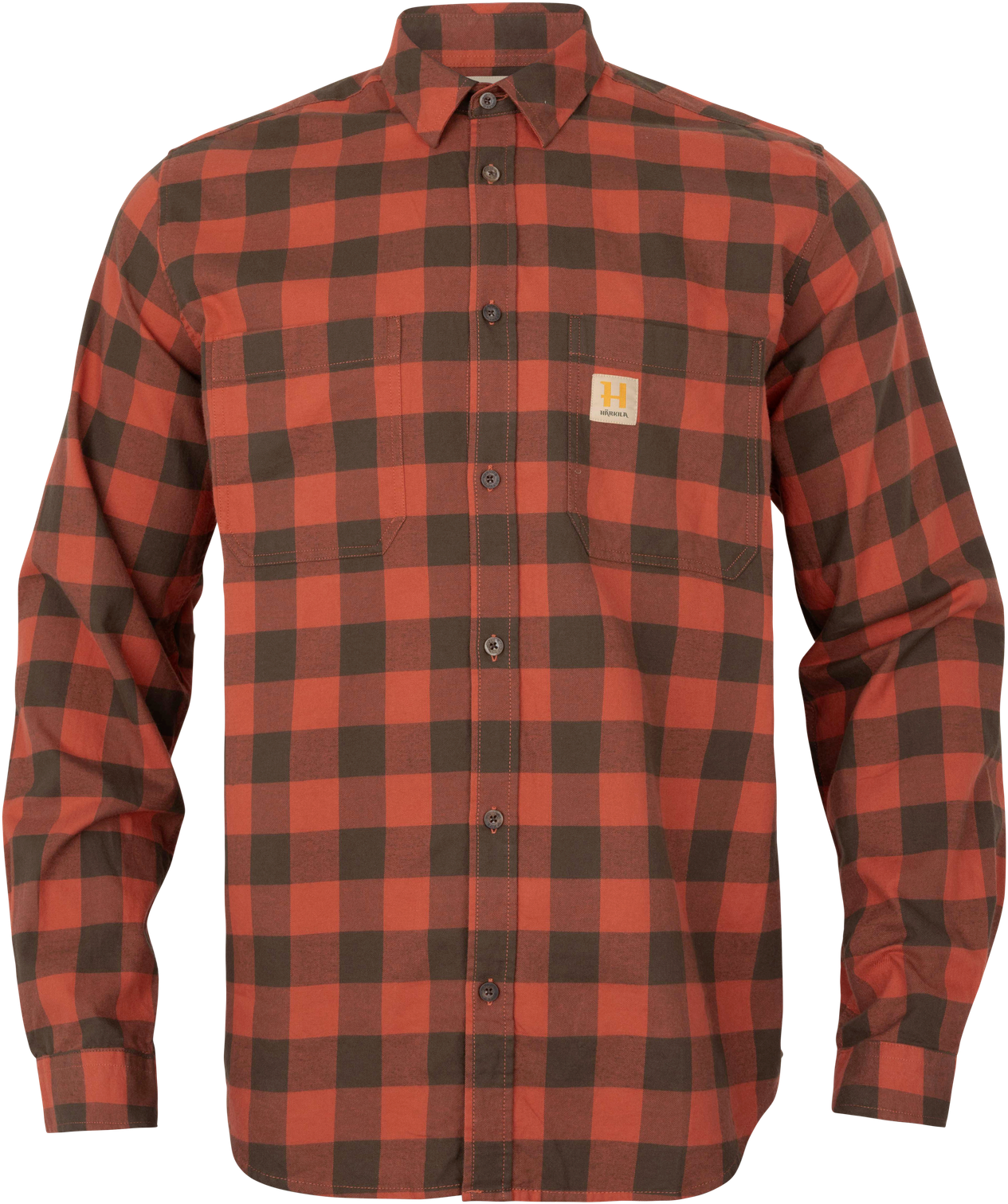 Autumn Orange Check