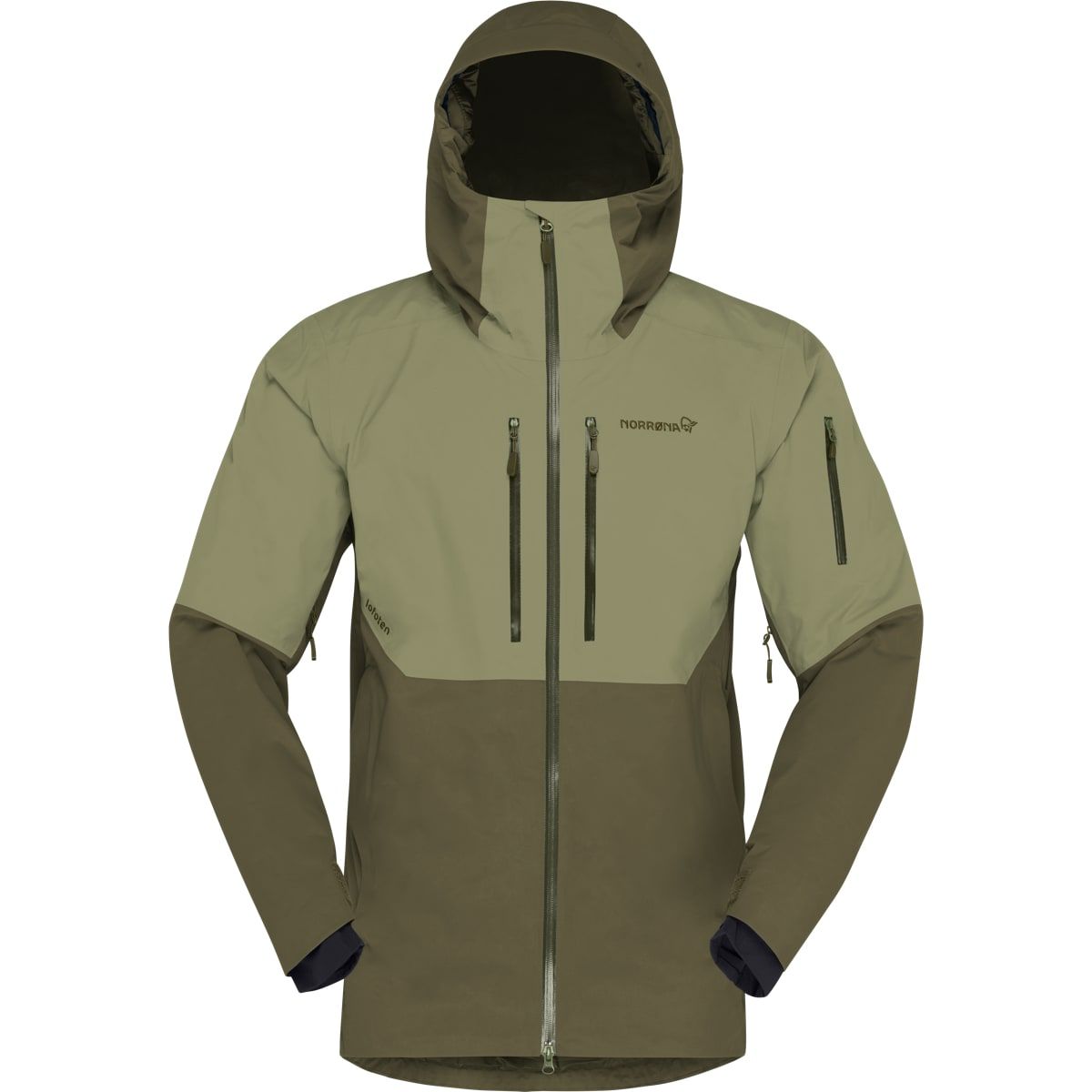 Norrøna Lofoten Gore-Tex Thermo80 Jacket M'S Olive Night/deep Lichen Green