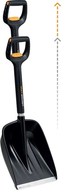 Fiskars Bilsnöskyffel X-Series Teleskopisk Svart Fiskars