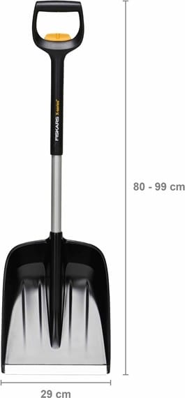 Fiskars Bilsnöskyffel X-Series Teleskopisk Svart Fiskars
