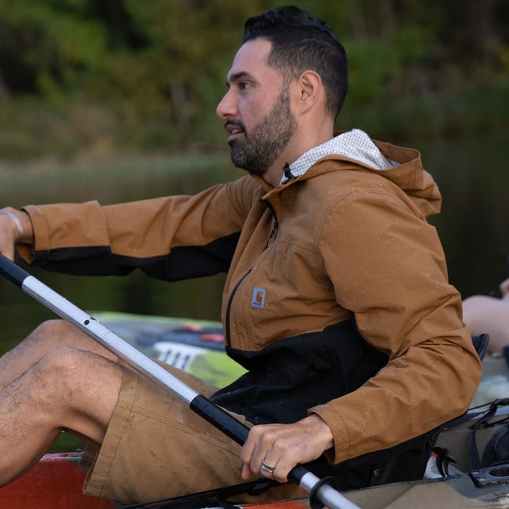 Carhartt Men's Relaxed Fit Packable Jacket Carhartt Brown/black Carhartt