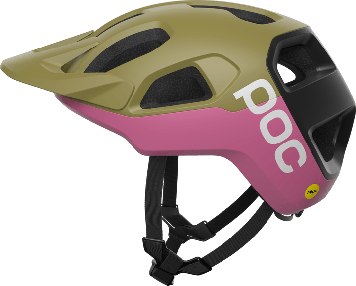 POC Cularis MTB Helmet Olivine Green Matt/Thulite Pink Mat POC