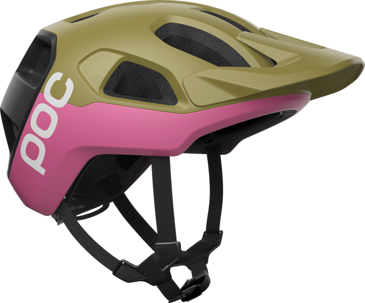 POC Cularis MTB Helmet Olivine Green Matt/Thulite Pink Mat POC
