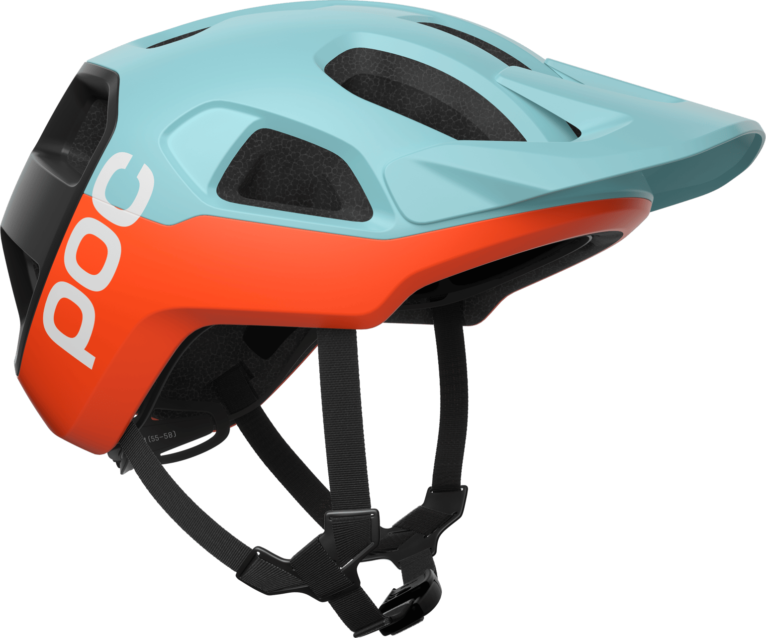 POC Cularis MTB Helmet Indicolite Blue Matt/Carnelian Orange Matt