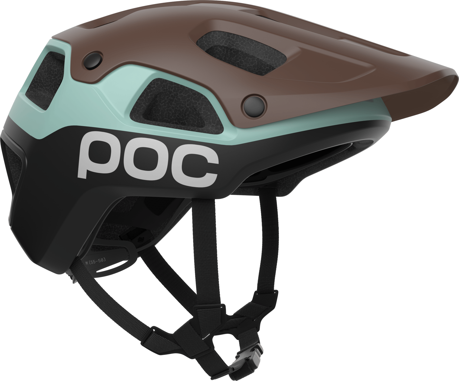 POC Cularis Pure MTB Helmet Bronzite Brown Matt/Lazurite Blue Matt