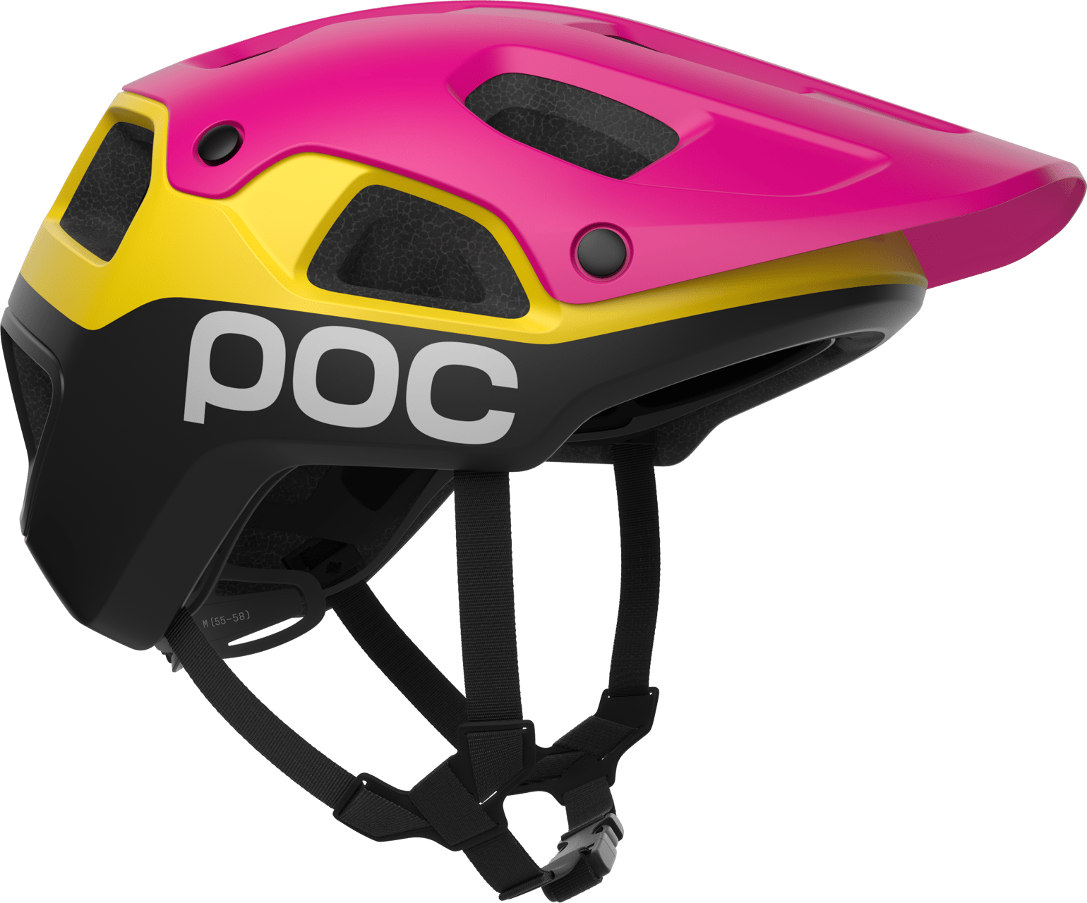 POC Cularis Pure MTB Helmet Rhos Red Matt/Citrine Yellow Matt