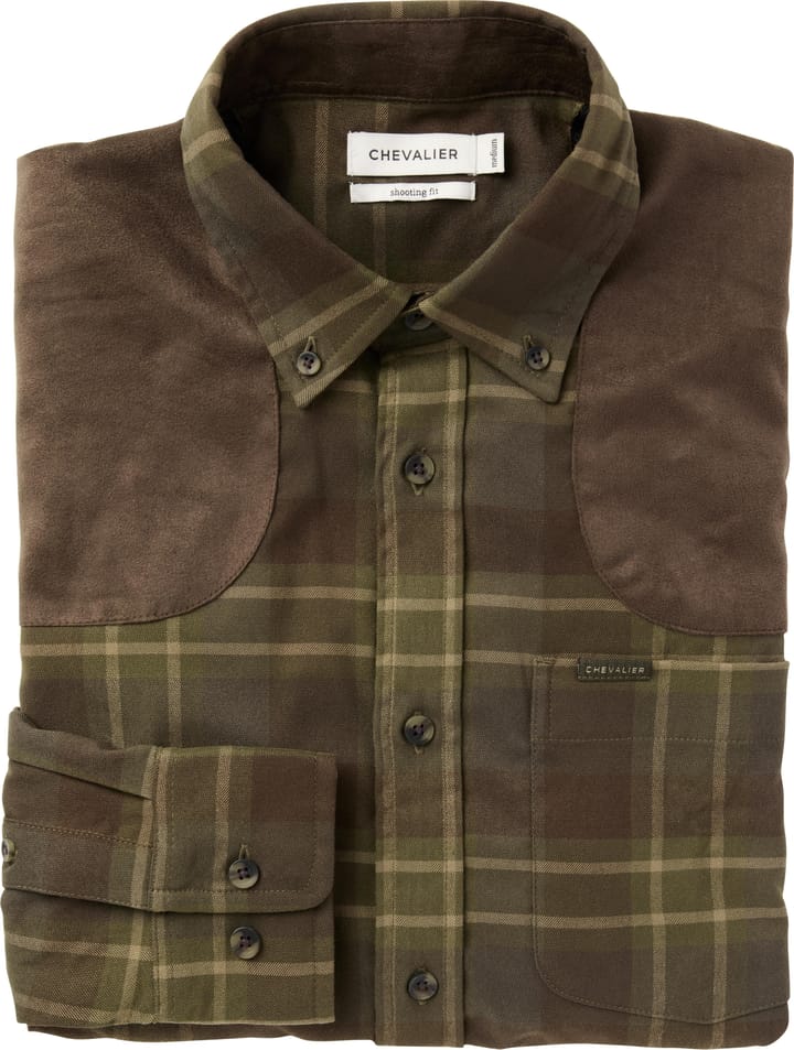 Chevalier Men's Chill Coolmax Shirt Pinegrove Green Checked Chevalier