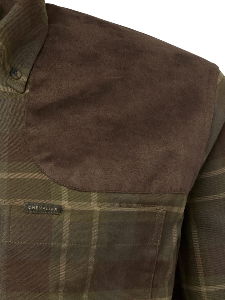 Chevalier Men's Chill Coolmax Shirt Pinegrove Green Checked Chevalier