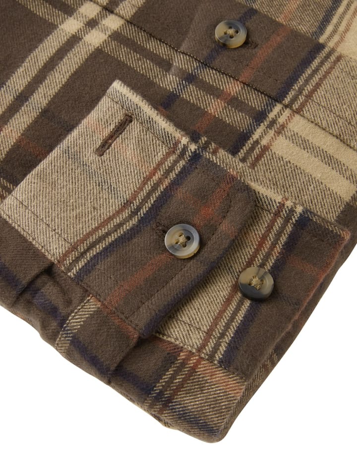 Heron Flannel Shirt Women Soil Brown Checked Chevalier