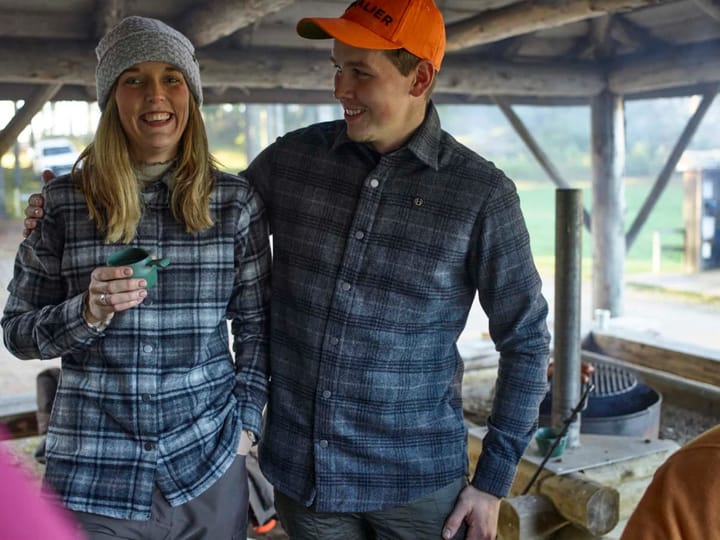 Chevalier Men's Champ Wool Overshirt Iron Checked Chevalier Chevalier Men's Champ Wool Overshirt Iron Checked Chevalier
