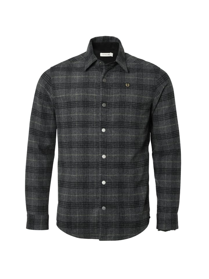Chevalier Men's Champ Wool Overshirt Iron Checked Chevalier Chevalier Men's Champ Wool Overshirt Iron Checked Chevalier
