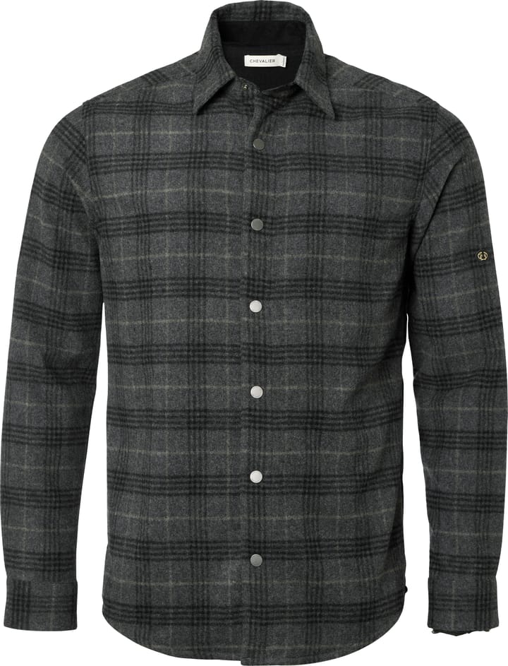 Chevalier Men's Champ Wool Overshirt Iron Checked Chevalier Chevalier Men's Champ Wool Overshirt Iron Checked Chevalier