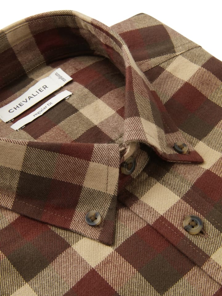 Chevalier Men's Heron Flannel Shirt Holly Green Checked Chevalier Chevalier Men's Heron Flannel Shirt Holly Green Checked Chevalier