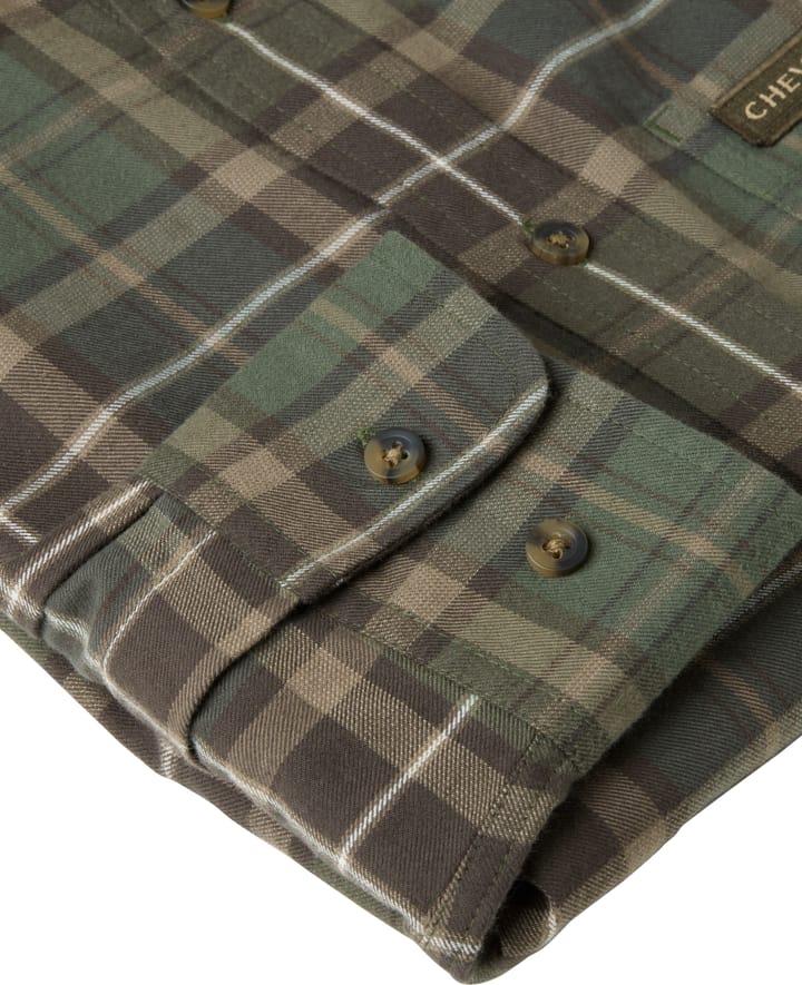 Chevalier Men's Teal Light Flannel Shirt Hemlock Green Checked Chevalier