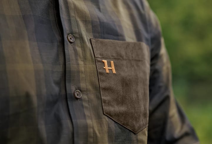 Härkila Men's Akkan Shirt Willow Green/shadow Brown