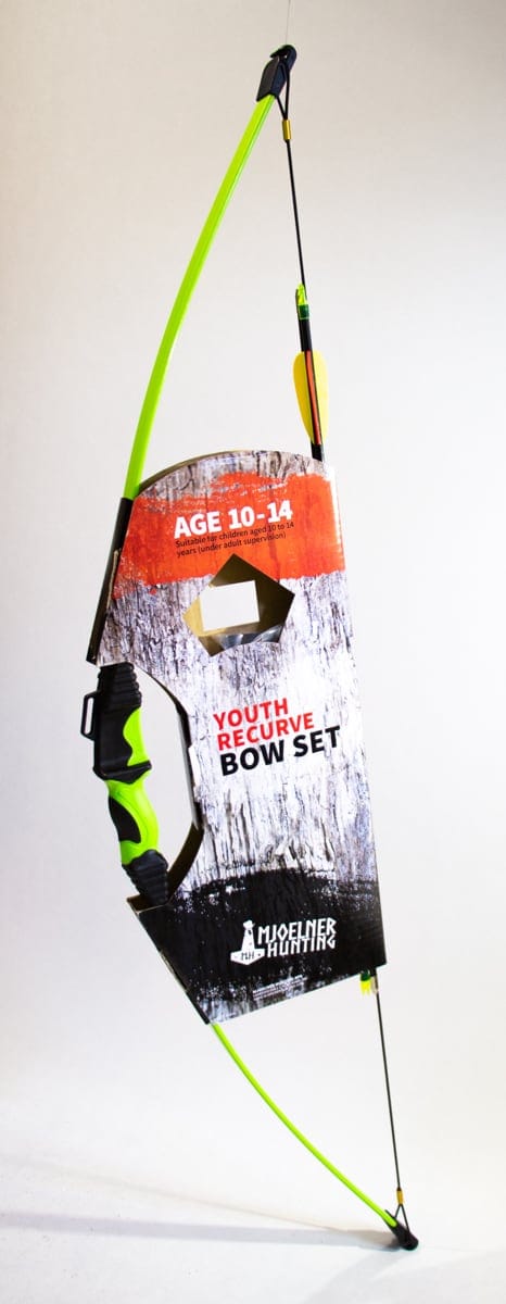 Mjølner Tjalfe Recurve Bue Set Grøn/Svart 10-14 År Mjølner Hunting