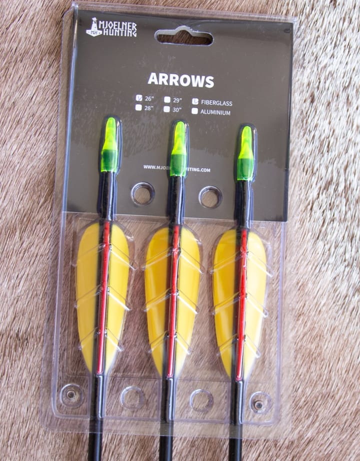 Mjølner Piler 3-Pack Fiber 28" Svart Mjølner Hunting