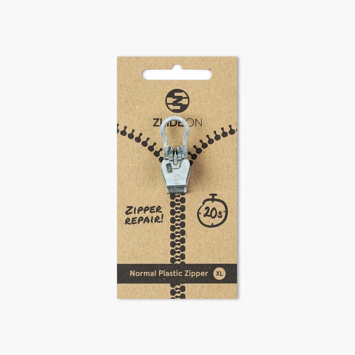 ZlideOn Normal Plastic Zipper Silver XL ZlideOn