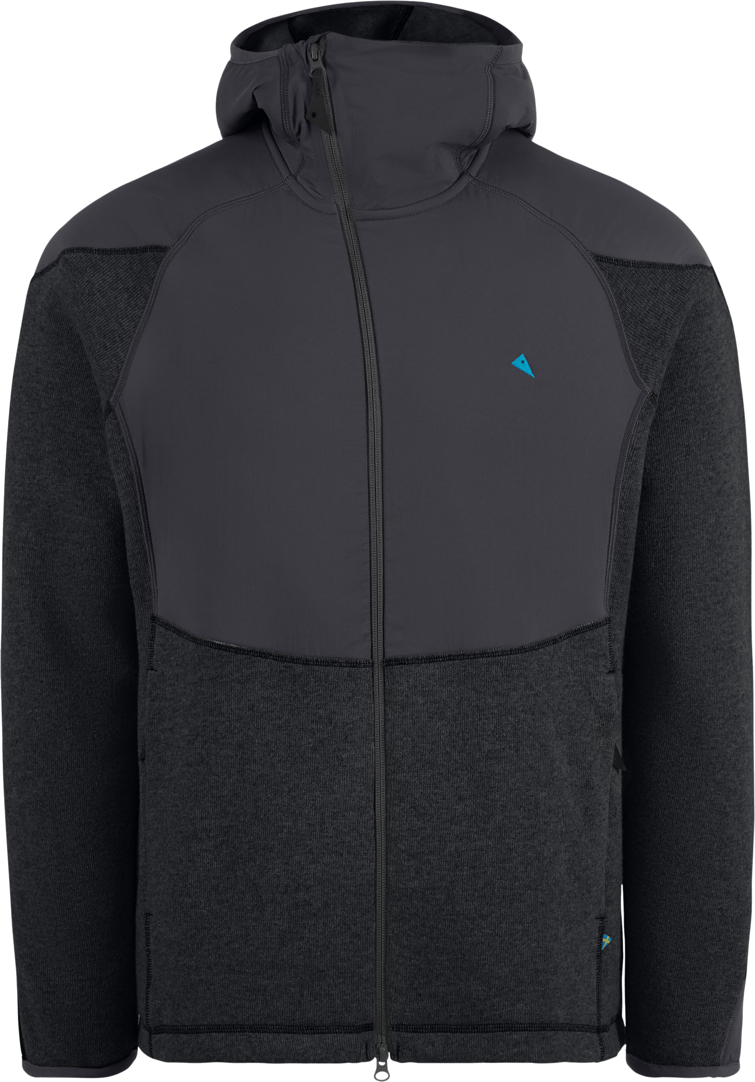 Klättermusen Men's Balderus Hood Jacket Black/Charcoal