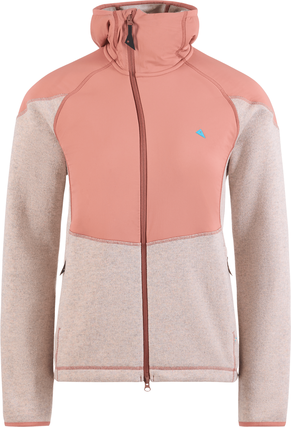 Klättermusen Women's Balderus Hood Jacket Cherry Wood/Mahogny Rose