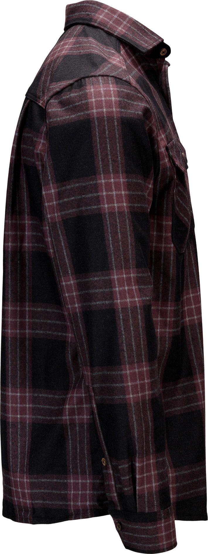 Aclima Men's ReBorn Woolshirt Check/Dark Grey/Fudge Aclima