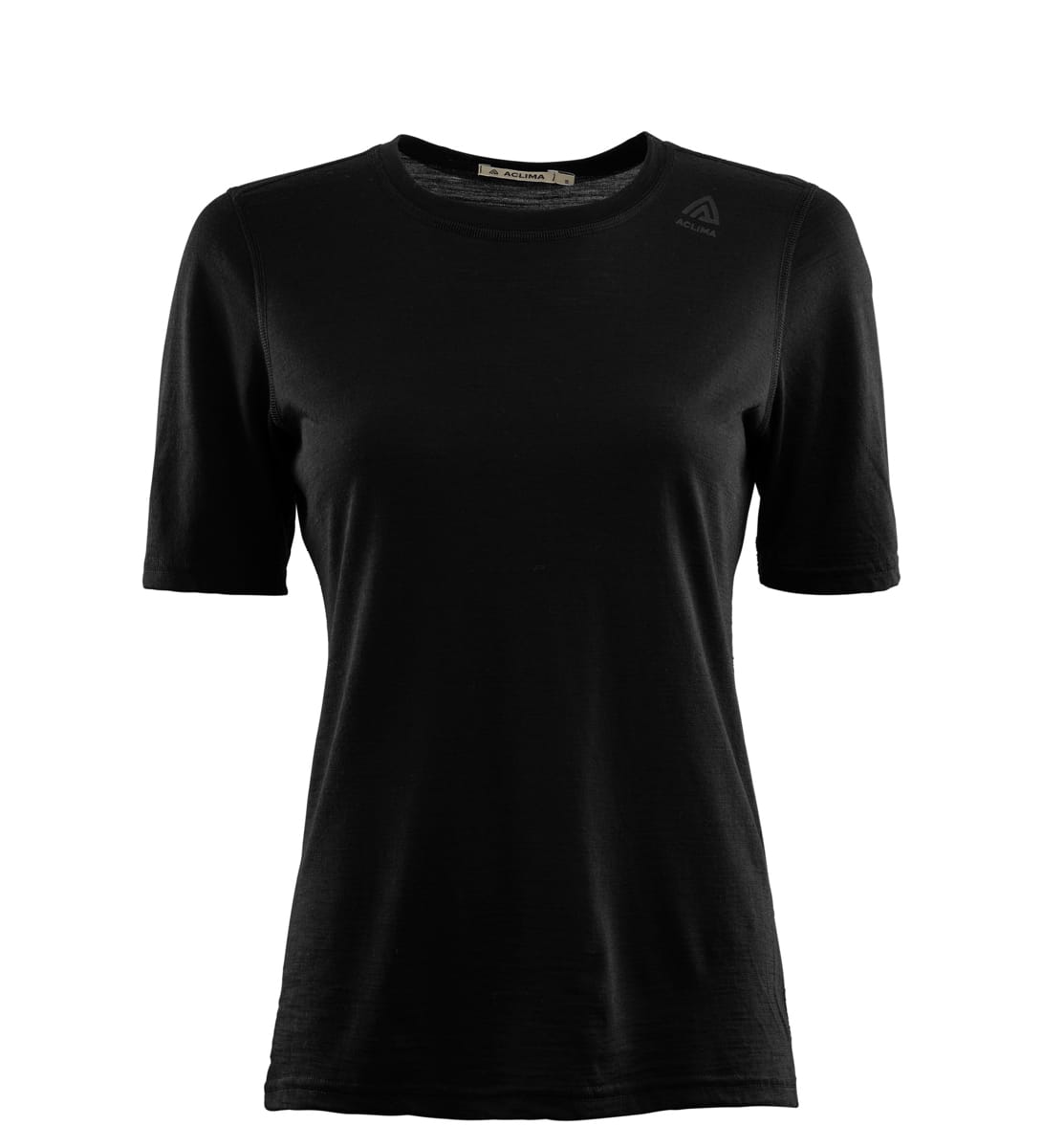Aclima LightWool Undershirt T-shirt Woman Jet Black