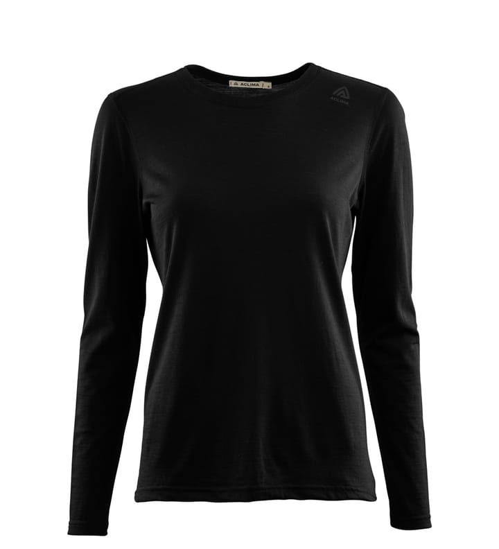 Aclima LightWool 140 Undershirt Long Sleeve Woman Jet Black Aclima