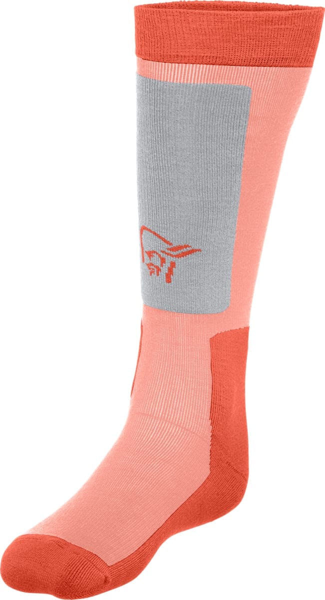 Norrøna Lofoten Mid Weight Merino Socks Long Orange Alert/Peach Amber Norrøna Norrøna Lofoten Mid Weight Merino Socks Long Orange Alert/Peach Amber Norrøna
