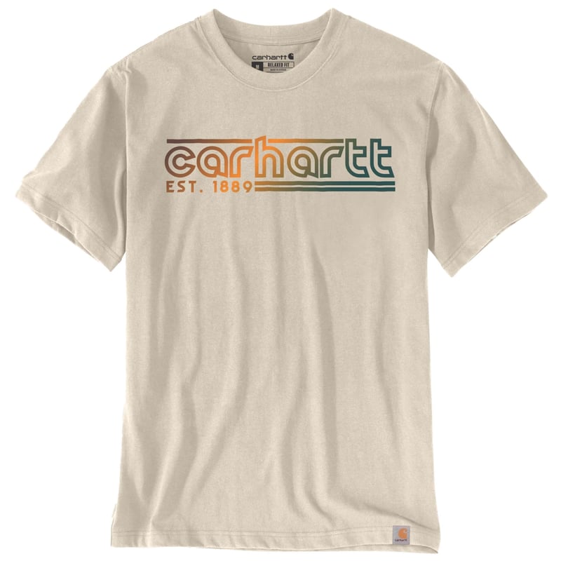 Carhartt Men's S/S Logo Graphic T-Shirt Oat Milk | Buy
