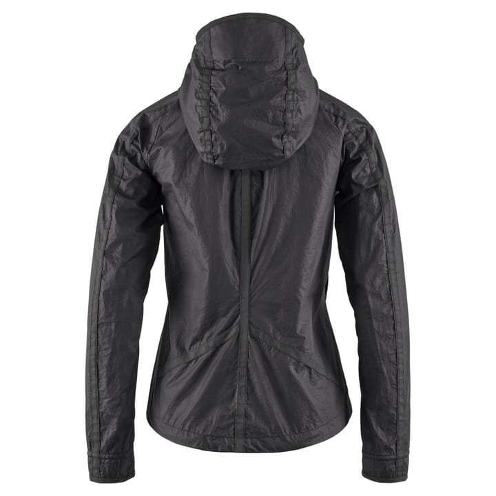 Klättermusen Women's Ansur Hooded Wind Jacket Raven Black Klättermusen