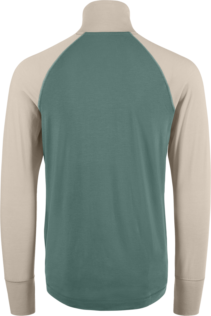 Klättermusen Men's Fafne Half Zip Sweater North Atlantic/Fossil Tan Klättermusen