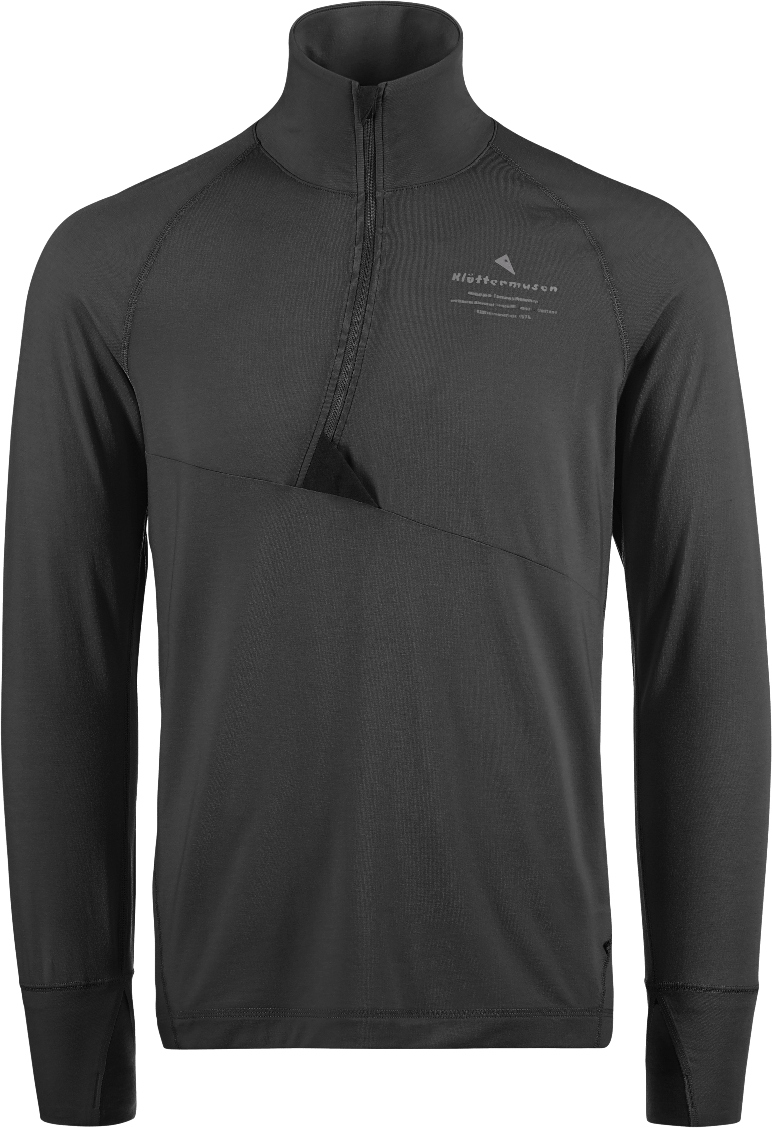 Klättermusen Men's Fafne Half Zip Sweater Raven