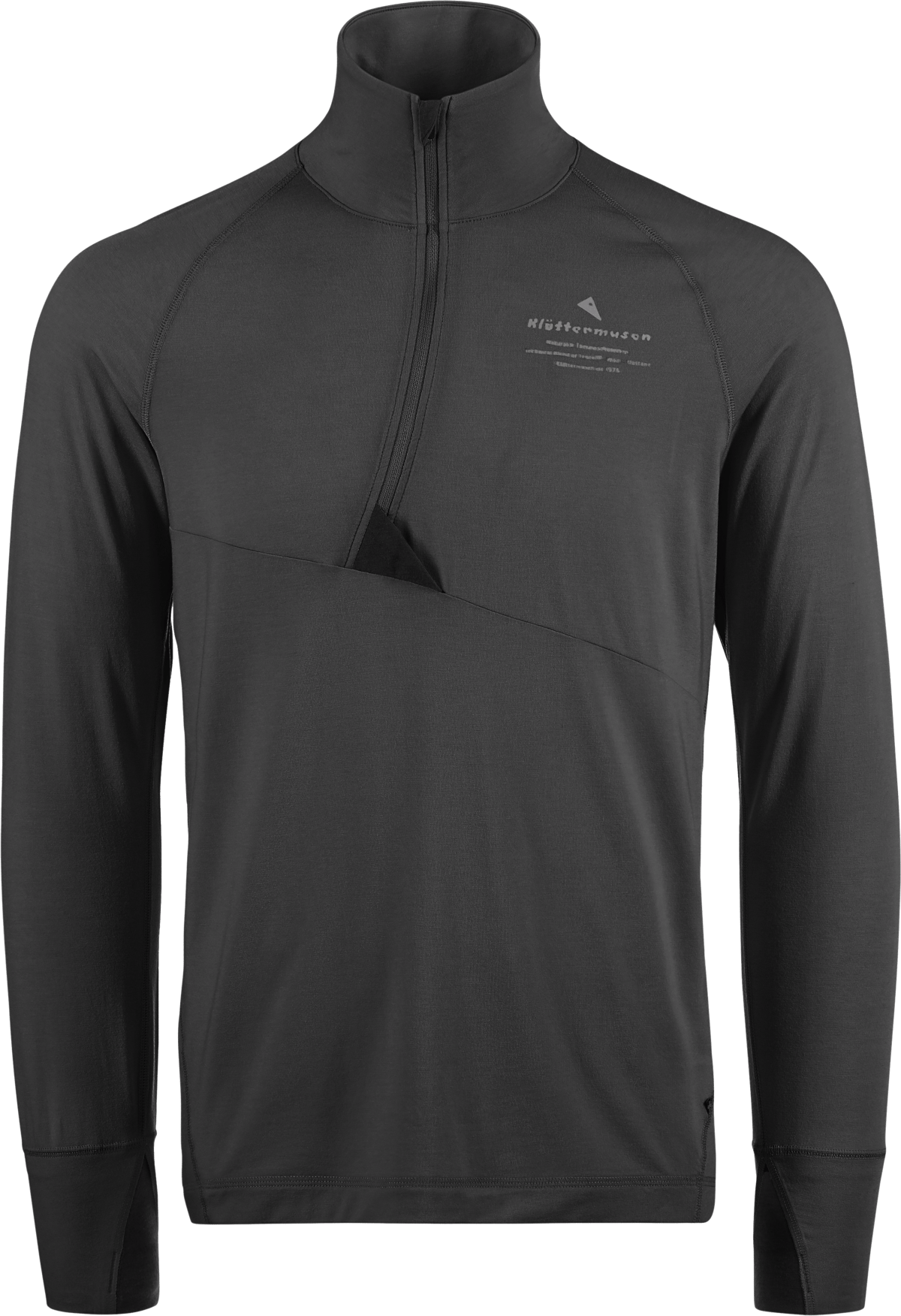 Klättermusen Men's Fafne Half Zip Sweater Raven