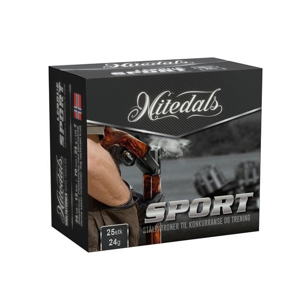 Nitedals Nitedals Sport Stål 12/70 Us7 24 G Treningspatron. 25pk. Nitedals Nitedals Nitedals Sport Stål 12/70 Us7 24 G Treningspatron. 25pk. Nitedals