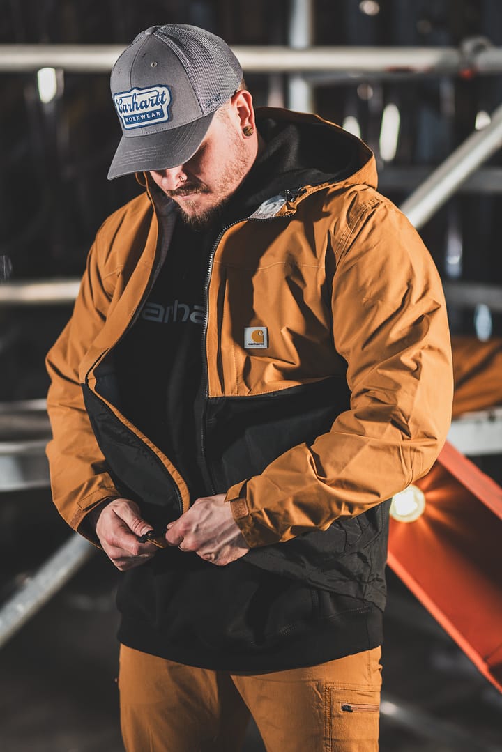 Carhartt Men's Relaxed Fit Packable Jacket Carhartt Brown/black Carhartt