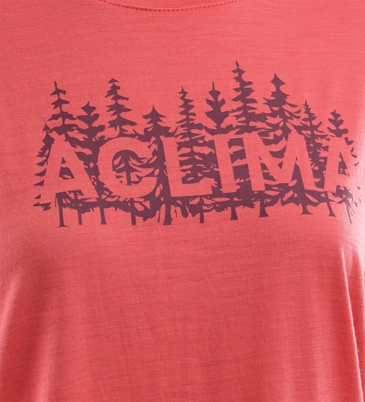 Aclima LightWool Classic Tee Woodprint Woman Baked Apple Aclima Aclima LightWool Classic Tee Woodprint Woman Baked Apple Aclima