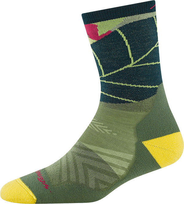 Darn Tough Women's Run Wild Micro Crew Ultra-Lightweight With Cushion  Palm Darn Tough