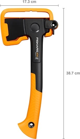 Fiskars Universalyxa X-Series X14 Svart/orange Fiskars