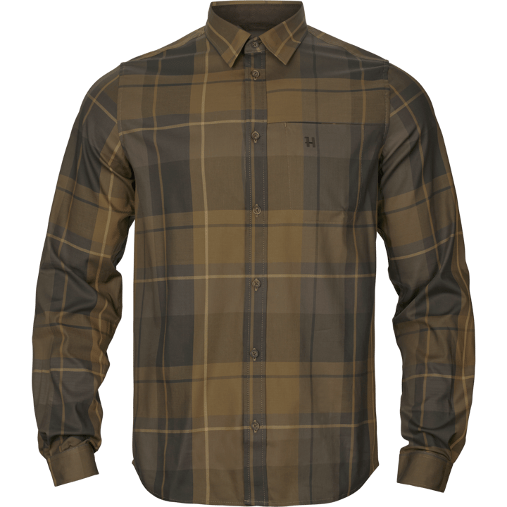 Härkila Men's Akse Long Sleeve Shirt Willow Green Check Härkila